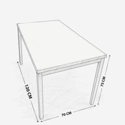 KOSY KOALA Marble Glass Dining Table with 4 Diamond Patterned Black Chairs Dining Set for 4 in Brown - thumbnail 7