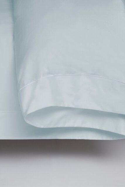 Belledorm Egyptian Cotton 400 Thread Count Oxford Duvet Cover in Duck Egg Blue - Size: Super King - image 1