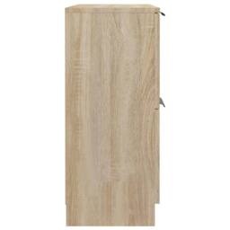 Berkfield Home Sideboard Sonoma Oak 60x30x70 cm Engineered Wood in Light Tan - Size: 60 x 30 x 70 cm - thumbnail 6