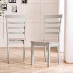FurnitureboxUK Salcombe Extending Light Grey Wooden Table & 6 Whitby Dining Chairs - thumbnail 8