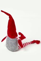 Homescapes Red Sitting Santa Gonk Christmas Decoration - thumbnail 4