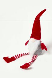 Homescapes Red Sitting Santa Gonk Christmas Decoration - thumbnail 3