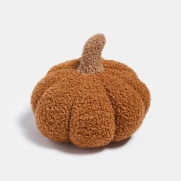 OHS Halloween Pumpkin Boucle Decorative Weighted Doorstop in Burnt Orange - thumbnail 1