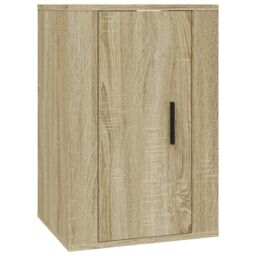 Berkfield Home Wall Mounted TV Cabinets 2 pcs Sonoma Oak 40x34.5x60 cm in Brown - thumbnail 5