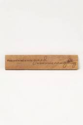 Homescapes Sayings Plaque Wall Art, 5 x 26cm, Set of 4 in Beige - Size: 5 x 26 cm - thumbnail 2