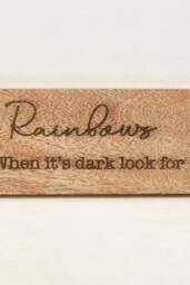 Homescapes Sayings Plaque Wall Art, 5 x 26cm, Set of 4 in Beige - Size: 5 x 26 cm - thumbnail 6