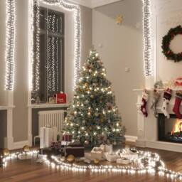 Berkfield Home LED Cluster String with 400 LEDs Cold White 7.4 m PVC - thumbnail 1