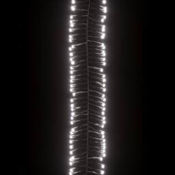 Berkfield Home LED Cluster String with 400 LEDs Cold White 7.4 m PVC - thumbnail 5