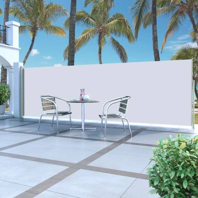 Berkfield Home Retractable Side Awning 160 x 500 cm Cream in Beige - image 1
