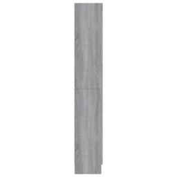 Berkfield Home Vitrine Cabinet Grey Sonoma 82.5x30.5x185.5 cm Engineered Wood - thumbnail 4