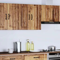 Berkfield Home Kitchen Wall Cabinet Lucca Old Wood Engineered Wood in Brown - thumbnail 3