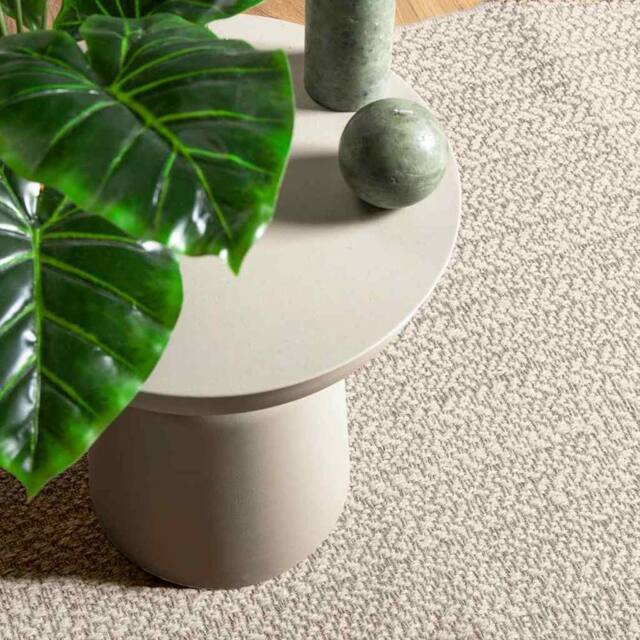 Berkfield Home Rug ZIZUR Cream 120x120 cm Jute Look Indoor & Outdoor - Size: Medium - image 1