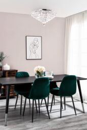 BHS Lighting Elsa Flush Ceiling Light in Silver - thumbnail 4