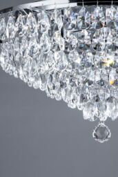 BHS Lighting Elsa Flush Ceiling Light in Silver - thumbnail 3