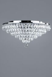 BHS Lighting Elsa Flush Ceiling Light in Silver - thumbnail 2