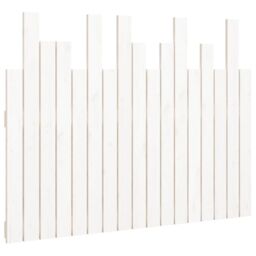 Berkfield Home Wall Headboard White 108x3x80 cm Solid Wood Pine - Size: 108 x 3 x 80 cm - thumbnail 2