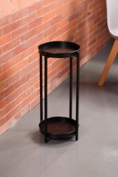 simpa 2 Tier Colour Metal Flower Plant Pot Holders in Black - thumbnail 5