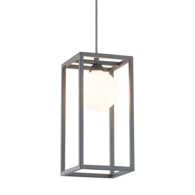 Netlighting Industrial & Retro Hanging Pendant Grey 1 Light with Glass Shade G9 - image 1