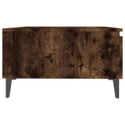 Berkfield Home Coffee Table Smoked Oak 90x60x35 cm Engineered Wood in Brown - Size: 90 x 60 x 35 cm - thumbnail 6