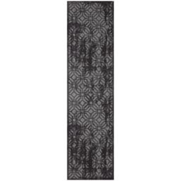 THE RUGS Washable Rugs for Living Room Kitchen Bedroom Geometric Design Black Machine Washable Area Rugs & Runners 6930 - Size: 80 cm x 150 cm - thumbnail 6