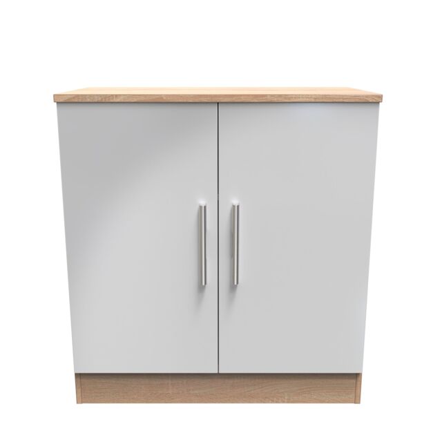 Ready Assembled 2 U Trent 2 Door Cabinet (Ready Assembled) in Grey - image 1