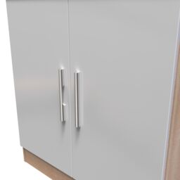 Ready Assembled 2 U Trent 2 Door Cabinet (Ready Assembled) in Grey - thumbnail 4