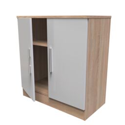 Ready Assembled 2 U Trent 2 Door Cabinet (Ready Assembled) in Grey - thumbnail 5
