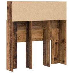 Berkfield Home Headboard Cabinet Old wood 100 x 19 x 103.5 cm Engineered wood in Brown - thumbnail 7