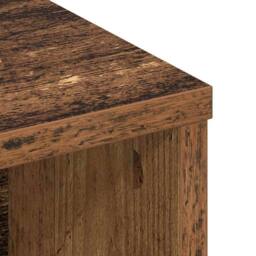 Berkfield Home Headboard Cabinet Old wood 100 x 19 x 103.5 cm Engineered wood in Brown - thumbnail 8