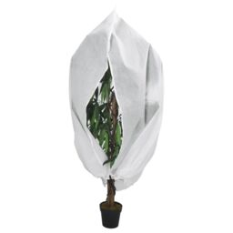 Berkfield Home Plant Fleece Cover with Zip 70 g/m¬≤ 2.36x2 m in White - thumbnail 1