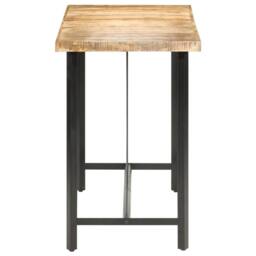 Berkfield Home Beautiful Bar Table 150x70x107 cm Rough Mango Wood in Brown - Size: 150 x 70 x 107 cm - thumbnail 1