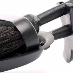 Lemon Pavilion Furniture and Decor Crook Handled Hearth Tidy - Metal - L13 x W38 x H9 cm - Black - thumbnail 2