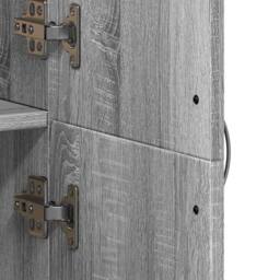Berkfield Home Durable File Cabinet Grey Sonoma 60x32x153 cm Engineered Wood - Size: 60 x 32 x 153 cm - thumbnail 8