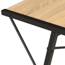 Berkfield Home Desk with Shelf Black & Oak 116x50x93 cm - Size: 116 x 50 x 93 cm - thumbnail 6