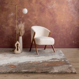 The Rug Shop UK Brown Modern Abstract Polypropylene Easy To Clean Area Rug - Size: 200 cm x 290 cm - thumbnail 2
