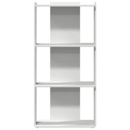 Berkfield Home Bookcase 3-Tier White 60x30x120 cm Engineered Wood - Size: 60 x 30 x 120 cm - thumbnail 4