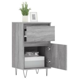 Berkfield Home Sideboards 2 pcs Grey Sonoma 40x35x70 cm Engineered Wood - Size: 40 x 35 x 70 cm - thumbnail 4