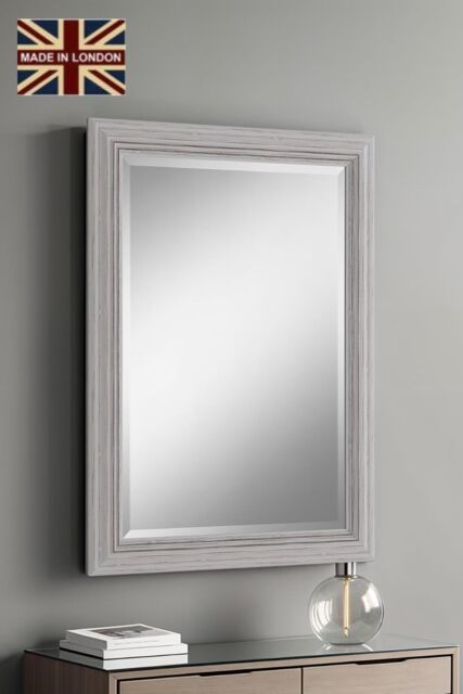 Yearn Mirrors Yearn Distressed White Framed Wall Mirror 100.5x72.5cm - Size: 100.5x72.5 cm - image 1