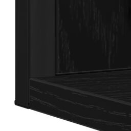 Berkfield Home Bathroom Mirror Black Oak 50x12x60 cm Engineered Wood - Size: 50 x 12 x 60 cm - thumbnail 8