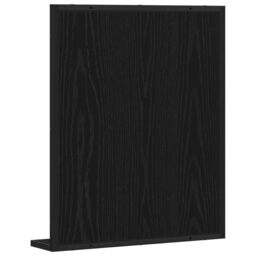 Berkfield Home Bathroom Mirror Black Oak 50x12x60 cm Engineered Wood - Size: 50 x 12 x 60 cm - thumbnail 7