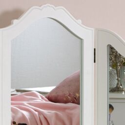 Melody Maison White Tabletop Vanity Mirror - Victoria Range - thumbnail 6