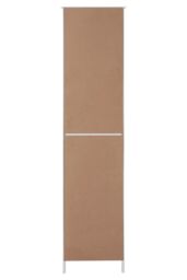 Orsina Tall White Display Cabinet With Drawer & Shelves, Narrow Storage Unit, White Storage Cabinet For Daily Use - thumbnail 4
