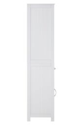 Orsina Tall White Display Cabinet With Drawer & Shelves, Narrow Storage Unit, White Storage Cabinet For Daily Use - thumbnail 3
