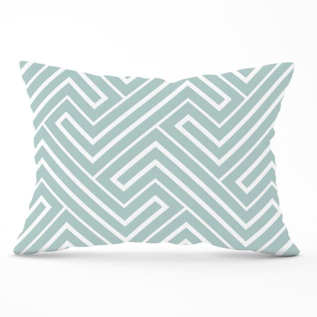 Warren Reed - Designer Geometric Modern Ornment Cushions in Green - Size: 45 cm x 45 cm - image 1