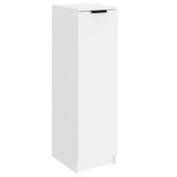 Berkfield Home Shoe Cabinet White 30x35x100 cm Engineered Wood - Size: 30 x 35 x 100 cm - thumbnail 2
