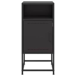 Berkfield Home Durable Bedside Cabinets 2 pcs Black 36x39x78 cm Steel - Size: 36 x 39 x 78 cm - thumbnail 6