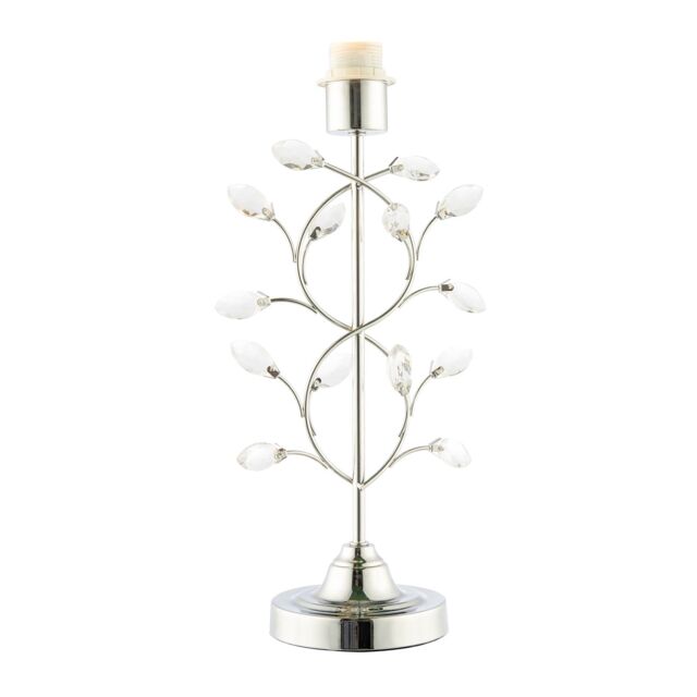Happy Homewares Modern Tree Branch Designed Table Lamp Base in Plated Polished Chrome in Silver - image 1