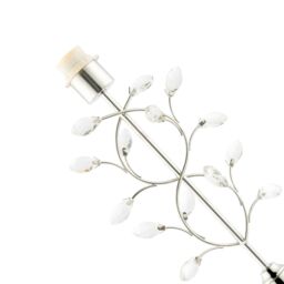 Happy Homewares Modern Tree Branch Designed Table Lamp Base in Plated Polished Chrome in Silver - thumbnail 3