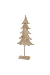 KDMD Large Rustic Fir Tree on Stand - Natural Holiday Decor in Light Brown - thumbnail 2