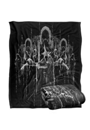 Warner Brothers Lord Of The Rings Ring Wraiths Officially Licensed Silky Touch Super Soft Throw Blanket 152 x 127 cm in White - thumbnail 2